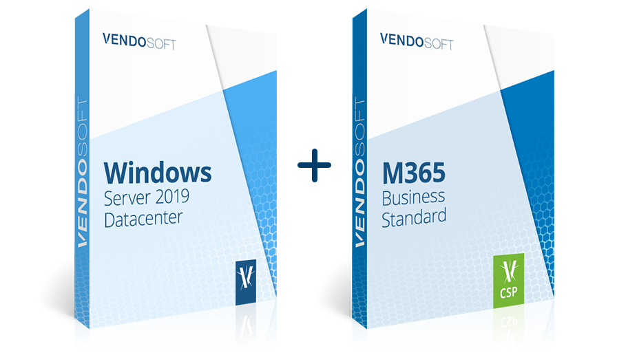 Microsoft Windows Server 2019 Datacenter + Microsoft 365 Business Standard bei VENDOSOFT